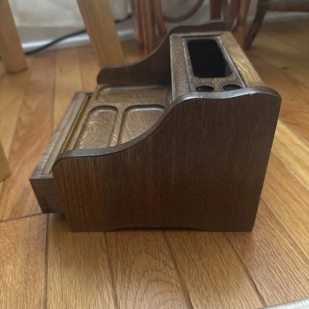 Vtg Pat Yoshikawa Japan Wood Desk Organizer MCM Cottage Divided Drawer